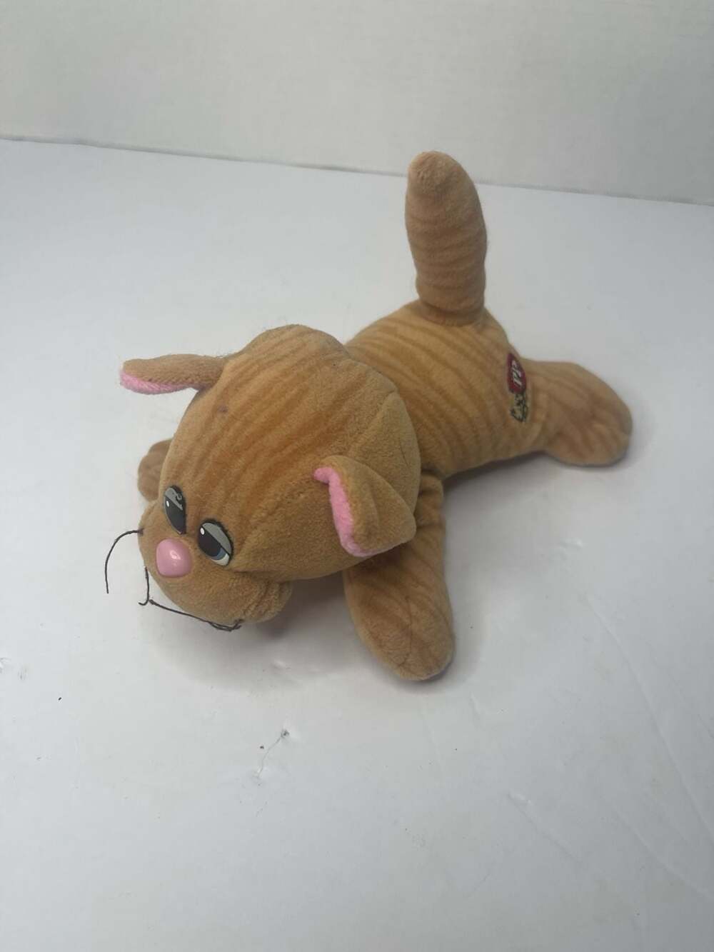 Vintage Tonka Pound Purries Orange Tabby Cat 7" Plush Stuffed Animal